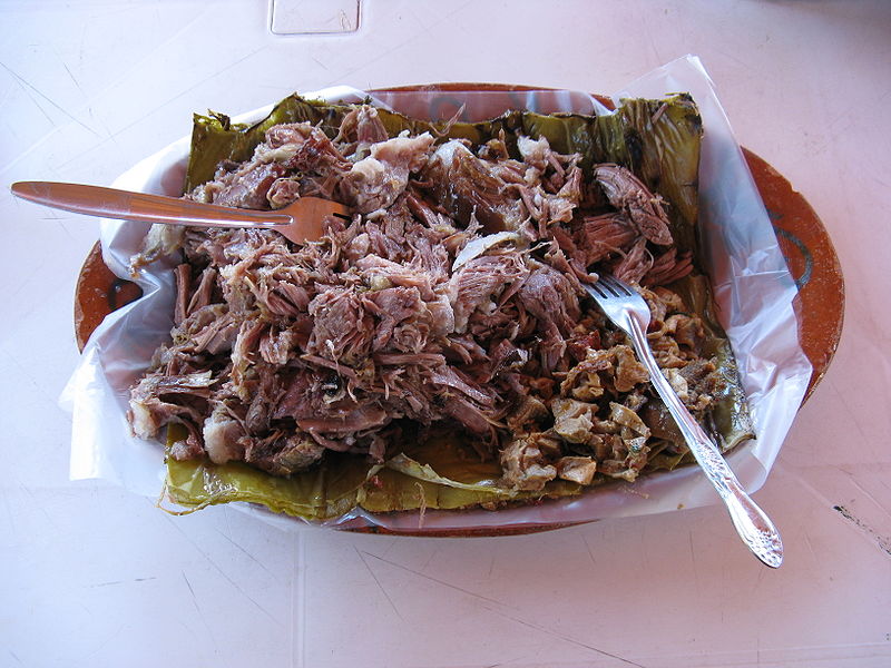 Barbacoa served on a plate